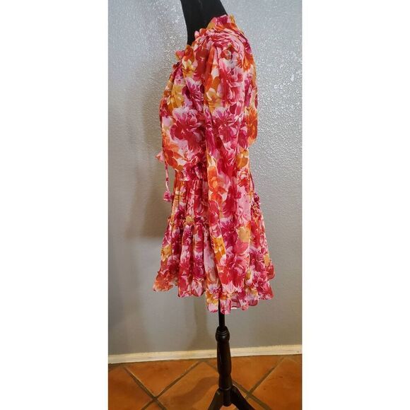 MISA Los Angeles Clementine Ruffled Floral Mini Dress - Picture 13 of 16